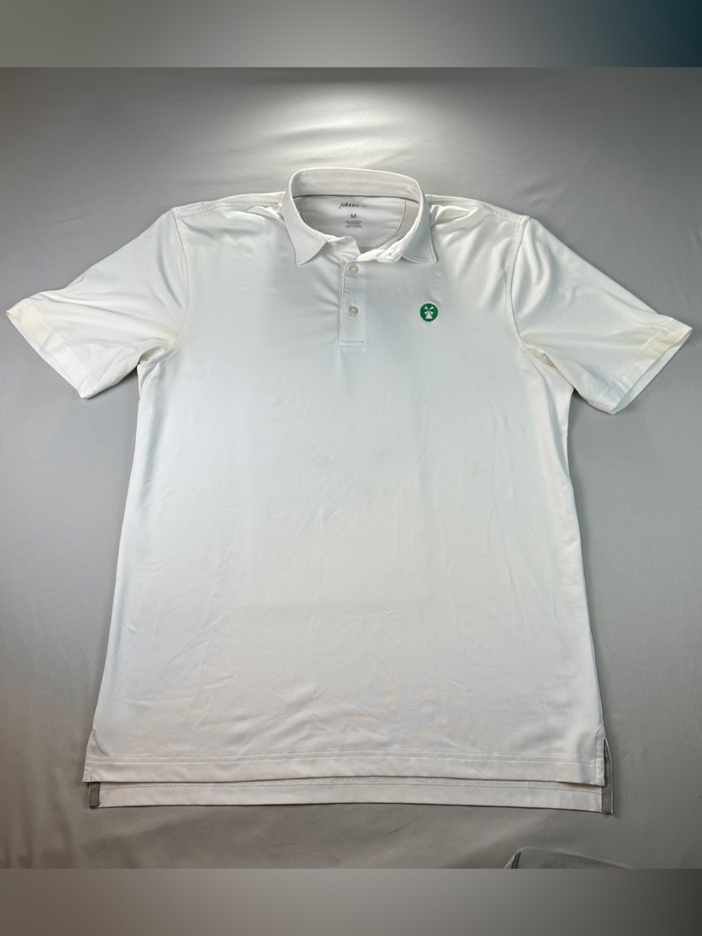 johnnie-O Men’s Polo Shirt White Golf Short Sleeve Collar